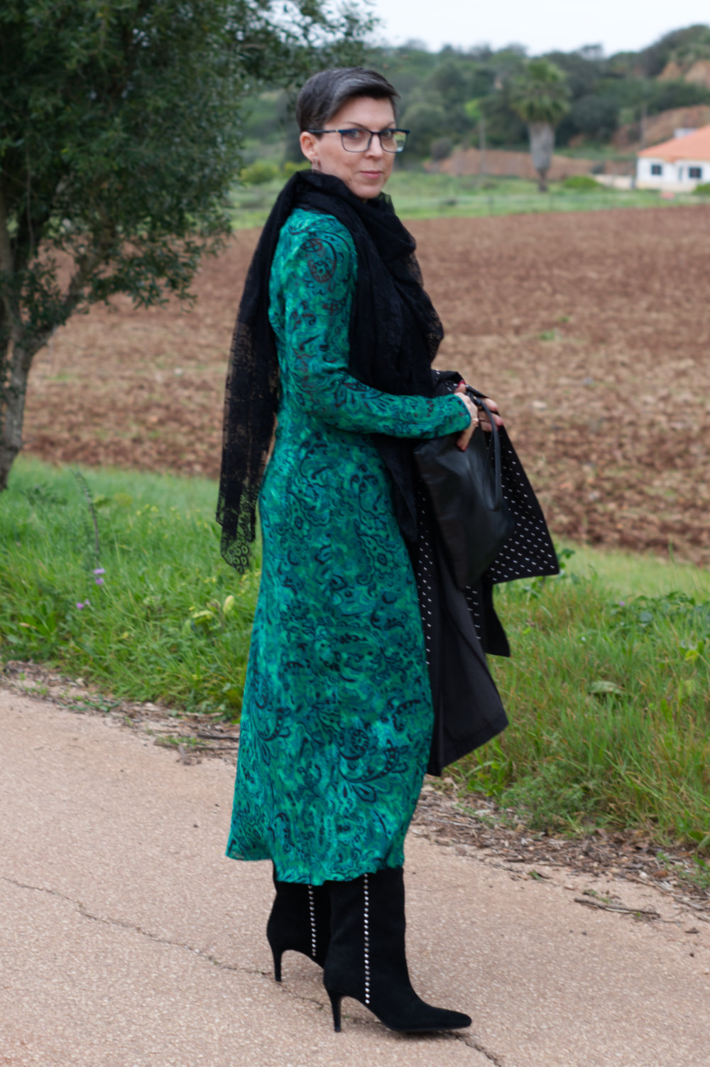 Zara Green dress